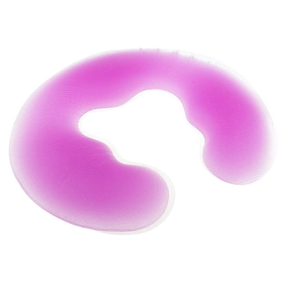 Green Silicone Gel Crib Cushion Pillow for Massage Bed - Super Soft Non- Material - Comfortable Beauty Rest for Spa and Beauty Beds - 11x9.8 inch Cushion for - Purple