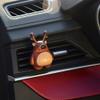 Wood Essential Oil Diffuser Cute Decor Car Air Freshener Deer Diffuser Car Diffusers Wood Oil Wood Diffuser with Aromatherapy Car Diffuser Clip for Car Office Bedroom view 2