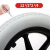 12x2 Wheelchair Rear Wheel Accessories, 12 inch PU Solid Tires, Manual Wheelchair Replacement Rear Wheels, Bearing: 1/2" (12 mm) view 2