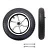 10 x 2 Wheelchair Front Wheel Replacement, Front Wheel Assembly for Electric Wheelchair, Walker, 10-inch Pneumatic Caster Wheels, Aluminum Hub, 12 mm (1/2") Bearing view 1