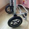 10 x 2 Wheelchair Front Wheel Replacement, Front Wheel Assembly for Electric Wheelchair, Walker, 10-inch Pneumatic Caster Wheels, Aluminum Hub, 12 mm (1/2") Bearing view 3