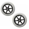 12 Inch Wheelchair Rear Wheel Replacement, 12 X 2 Wheelchair Wheels Assembly, PU Solid Tire with 1/2" (12mm) Bearing, Manual Wheelchair Rear Wheels view 1
