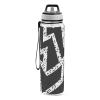 Black and White Art (53) transparent sports water bottle for diary portable working Office Travel Home view 2