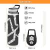 Black and White Art (53) transparent sports water bottle for diary portable working Office Travel Home view 3