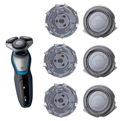 3Pcs Replacement Shaver Heads, Electric Shaving Blades Compatible With Series 5000 Precision Self-Sharpening Blades for Smooth Shaving Performance and Long-Lasting Use