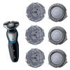 3Pcs Replacement Shaver Heads, Electric Shaving Blades Compatible With Series 5000 Precision Self-Sharpening Blades for Smooth Shaving Performance and Long-Lasting Use view 1