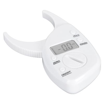 Body Fat Caliper Professional Accurate High Sensitivity Digital LCD Portable Skin Caliper Tester for Fitness Enthusiasts and Trainers, Plastic Material