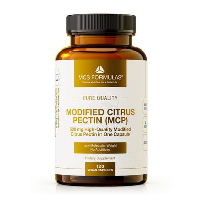 Modified Citrus Pectin, 500mg in a Capsule, 120 Capsules - The only MCP That Fully Dissolves in Water - Made in EU