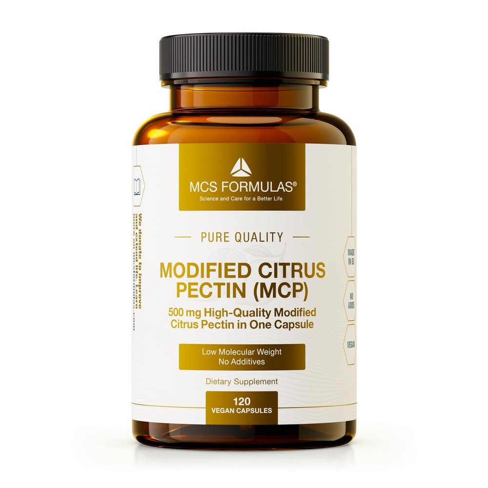Modified Citrus Pectin, 500mg in a Capsule, 120 Capsules - The only MCP That Fully Dissolves in Water - Made in EU