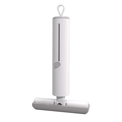 MiOYOOW Mini Mop, Flexible Rotating Portable Desk Mop, Wet & Dry Use, White, Cotton Head, Hard Floor & Tile, 20x15x3cm