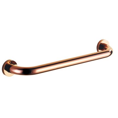 All Copper Rose Gold Grab Bar Rail for Bathroom Toilet Bathtub Kitchen Safety Handles for Elderly Pregnant Women and Handicapped