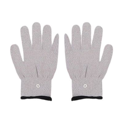 1 Pair Conductive Silver Fiber Electrode Therapy Gloves Electrotherapy Unit Therapy For Phycical Gloves Body Massage