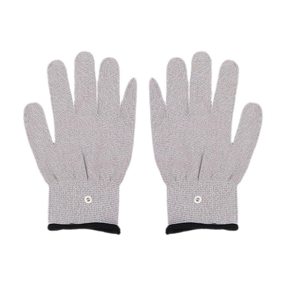 1 Pair Conductive Silver Fiber Electrode Therapy Gloves Electrotherapy Unit Therapy For Phycical Gloves Body Massage