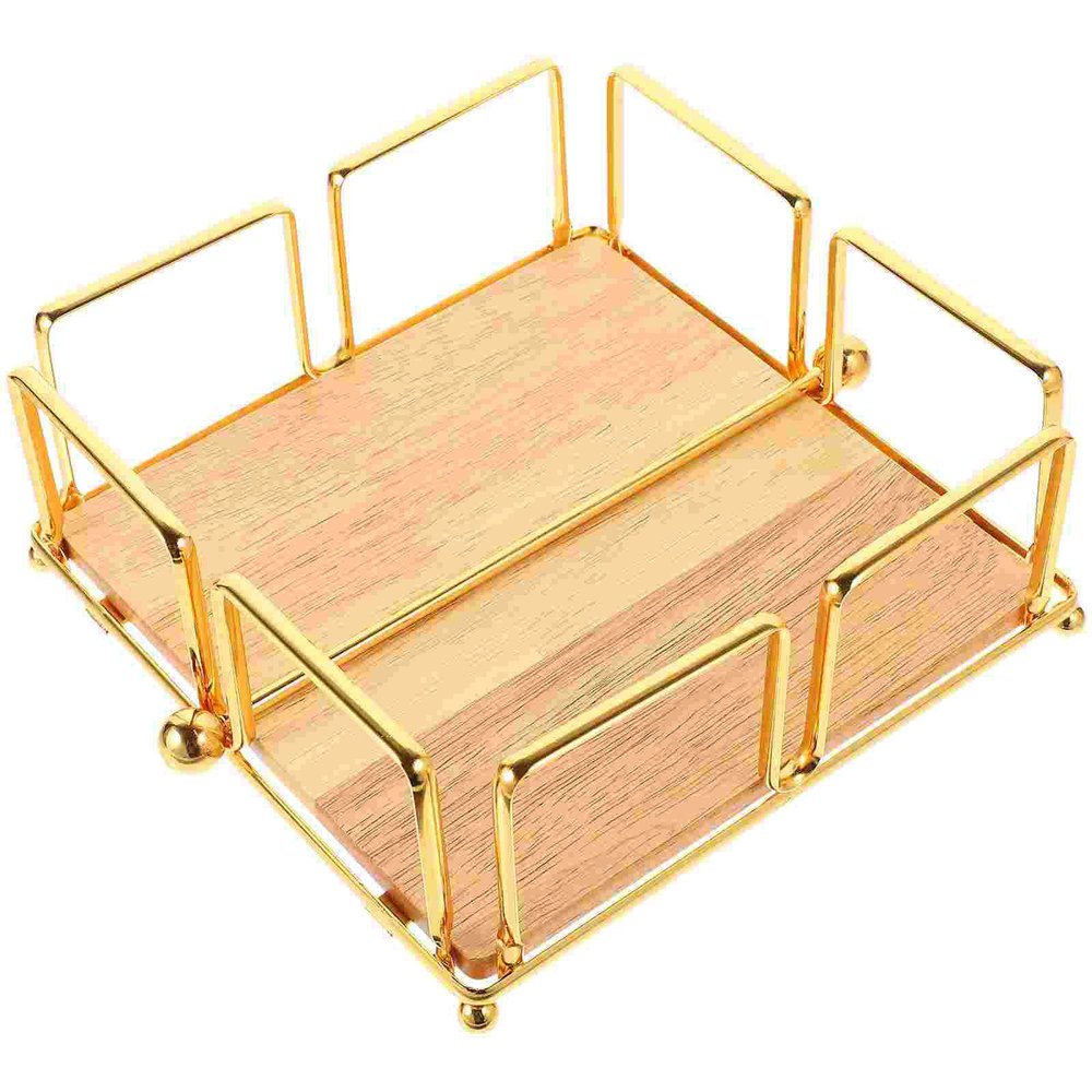 DFHS46JK Tissue Box Cover Napkin Holder Dispenser Paper Holders Table Tissue Desktop Modern Gold Towel Napkins Organizer Farmhouse Stand Freestanding In Living Room