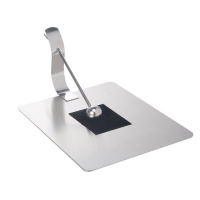 DFHS46JK Tissue Box Cover Stainless Steel Paper Towel Rack Square Paper Towel Seat Hotel Restaurant Countertop Square Towel Rack Pressure Paper Seat Clip Creative Napkin Seat In Living Room(S)