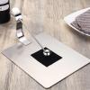 DFHS46JK Tissue Box Cover Stainless Steel Paper Towel Rack Square Paper Towel Seat Hotel Restaurant Countertop Square Towel Rack Pressure Paper Seat Clip Creative Napkin Seat In Living Room(S) view 4