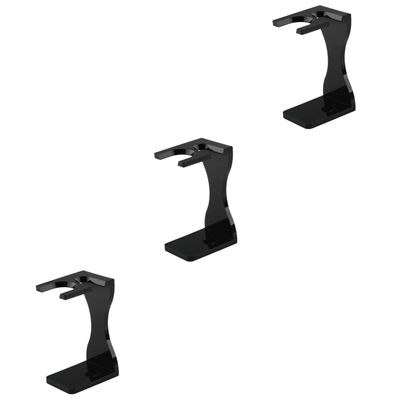 Healeved 3pcs Shaving Brush Stand Beard Brush Holder Acrylic Razor Holder Desktop Razor Stand for Men's Bathroom
