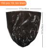 10L Small Bin Bags, 150 Counts Bin Liners Small Pedal Bin Bags, Black Trash Bags, Mini Garbage Bags for Car, Office, Bathroom, Bedroom (Fits 0.8,1.5,1.2 3Gal Gallon Bins) view 2