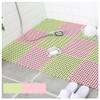 12 Pcs Interlocking Non-Slip Tiles, 30x30 CM Splicing Bathroom Floor Mats, Drainage Mat for Bath Shower Kitchen Tub Toilet Patio Boat(Color:yellow) (Green) view 2
