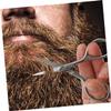 Healeved 3 Sets Beard Shaving Beard Scissors Comb Brush Tool Kit Grooming Kit for Men view 3