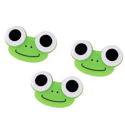 Contact Lens Case Cartoon Frog Shape Contact Lens Holder Cartoon Animal Lens Box 3PCS Contact Lens Storage