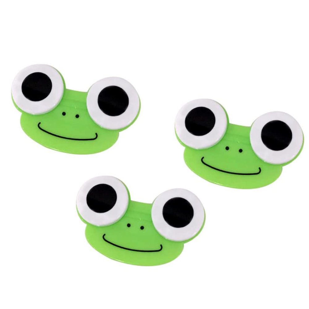Contact Lens Case Cartoon Frog Shape Contact Lens Holder Cartoon Animal Lens Box 3PCS Contact Lens Storage