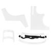 Beard Shaping Tool Kit Neckline Shaving Template Guide Set 4pcs for Men Hair Styling,White view 1