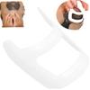 Beard Shaping Tool Kit Neckline Shaving Template Guide Set 4pcs for Men Hair Styling,White view 2