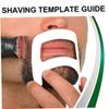 Beard Shaping Tool Kit Neckline Shaving Template Guide Set 4pcs for Men Hair Styling,White view 3
