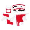 Beard Shaping Tool Kit Neckline Shaving Template Guide Set 4pcs for Men Hair Styling,White view 4
