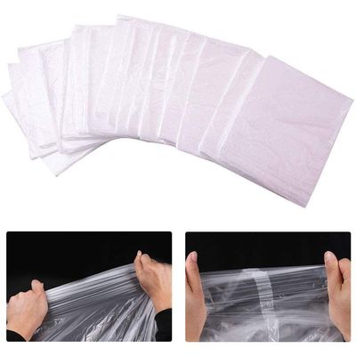 Portable Sauna Blanket, Plastic Disposable 50-pieces Body Wrap Film 82.6(L)43.3(W) Inches Sauna Blanket Liners with Open Side Openings Far Infrared Sauna Blanket Accessories for Use in Saunas