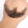 Fake Mustache Face Beard for Adults Realistic Makeup Costume Lace Man Beards Brown Beauty tools view 4