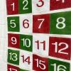 Xinsheinelry 24 Pockets Fabric Christmas Calendar Hanging Ornaments Party Advent Drawstring Bags Embellishments Pendant Ornaments Advent Calendar Home Decorations Party Supplies Table Room view 4