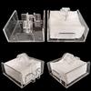 DFHS46JK Tissue Box Cover Square Cocktail Napkin Holder Paper Serviette Dispenser Tissue Box Bar Caddy for Dining Table Hotel Home In Living Room view 2