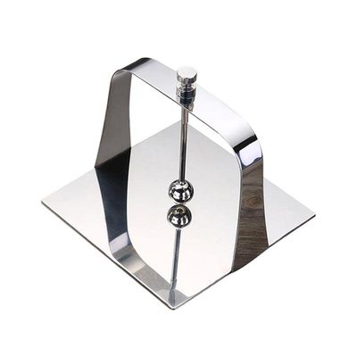 DFHS46JK Tissue Box Cover Stainless Steel Napkin Holder Countertop Napkin Holder Paper Towel Holder Decorative Tissue Holder Stand - 13.5x13.5cm In Living Room