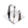 DFHS46JK Tissue Box Cover Stainless Steel Napkin Holder Countertop Napkin Holder Paper Towel Holder Decorative Tissue Holder Stand - 13.5x13.5cm In Living Room view 1
