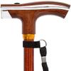 MRKU Canes Old Man Stick with Lamp Intelligent Wood Color Multifunctional Crutch Scalable Lighting Rod Old Outdoor Walking Stick view 2