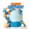 Balls Cake Toppers Blue Orange Birthday Cake Decorations for Baby Shower Birthday Cake Decorating (blue dog) view 1