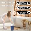 Rishpahu Small Trash Bags 4 Gallon, Flexible & Durable Small Garbage Bags, Unscented & Easy Tearing 4 Gallon Trash Bag for Kitchen, Bathroom, Bedroom, Office, Transparent, 220Counts, 0.3Mil view 4