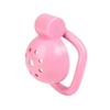Men's Flat Pink Ventilated and Breathable Protective cage, Locking Protection Device view 2