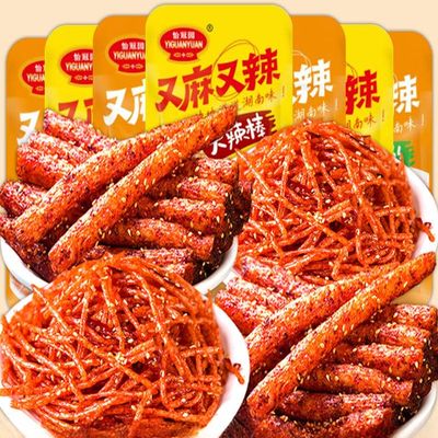 Chinese spicy strip spicy,spicy silk,casual snacks,spicy snacks,mala latiao,healthy snacks,delicious small gluten,Multipack,handmade spicy strip,vegetarian,Crisps (Mix 2 flavors,10 packs)
