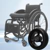 1 Pair of 4inch Wheelchair Front Wheels Replacement, Sport Wheelchair Wheels, Bearing: 8mm (5/16"), Solid Tires, for Wheelchairs, Walkers view 2