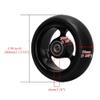 1 Pair of 4inch Wheelchair Front Wheels Replacement, Sport Wheelchair Wheels, Bearing: 8mm (5/16"), Solid Tires, for Wheelchairs, Walkers view 3