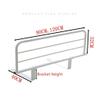 KEHSF Sturdy Foldable Bed Rail Safety Side Guard For Elderly, Adult Guardrail Bedside Handrails Shatter-Resistant Railings(Color:15Cm Bracket,Size:60Cm) view 4