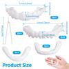 Dazzluxe 2 Pairs Instant Veneers Dentures, Clip in Veneers Teeth, Cosmetic Teeth Kit Fake Teeth, Temporary Upper And Lower False Teeth, Snap on Veneers Teeth for Men Women view 3