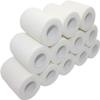 12 Rolls Self-Adhesive Bandage Wrapped in Color, 10cm x 4.5M Elastic Self-Adhesive Bandage,First Aid Sports Wrap Adhesive Bandage, Elastic Self Adhesive Bandage (White) view 1