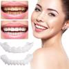 Dazzluxe 2 Pairs Snap on Veneers Teeth, False Teeth Veneers Top And Bottom, Instant Teeth Whitening Kits, Temporary Adjustable Clip in Dentures for Men Women view 2