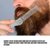Folding Hair Brush and Comb Portable Travel Pocket Double Headed Massage for Thick Thin Hair Foldable Hairstyling Zinc Alloy Prevent Static Oil (Silver) view 3