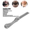 Folding Hair Brush and Comb Portable Travel Pocket Double Headed Massage for Thick Thin Hair Foldable Hairstyling Zinc Alloy Prevent Static Oil (Silver) view 4