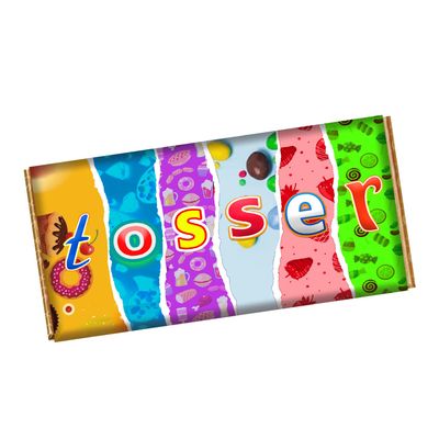 Rude Chocolate Bar Wrapper Novelty Funny Gift Present For Valentines Day Birthday Xmas CH-9030 (with chocolate bar (100g))